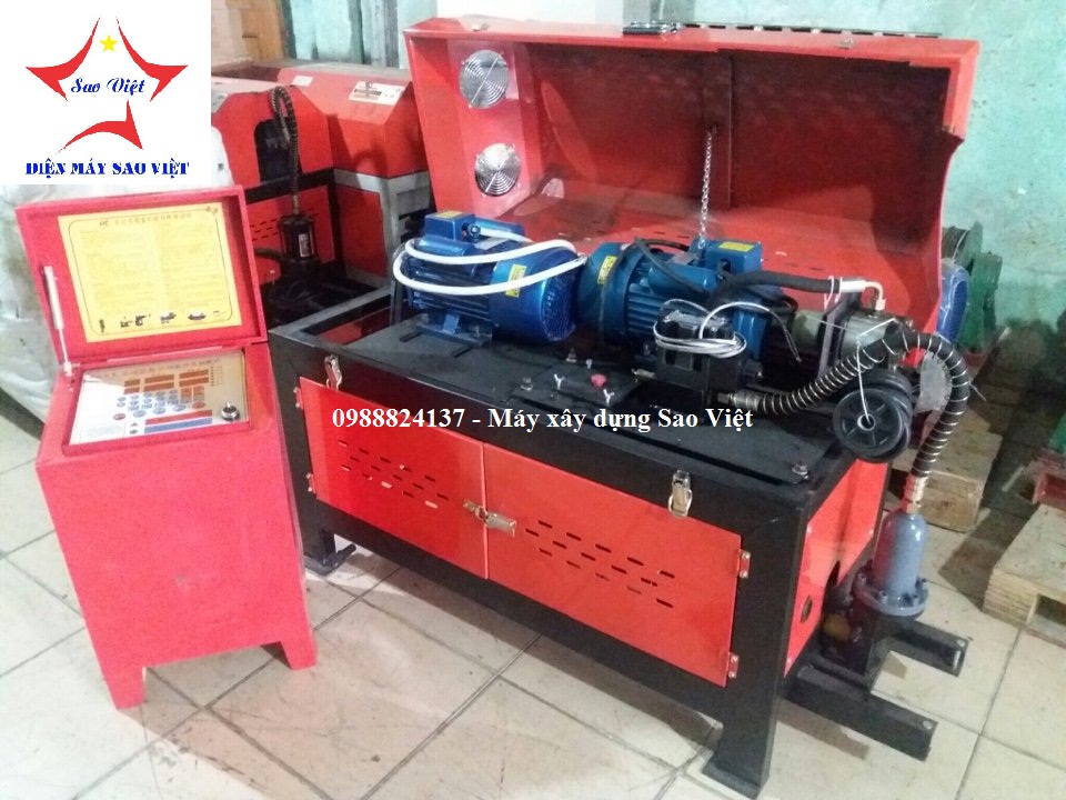 Máy cắt duỗi sắt thủy lực tự động GT4-10 (220v) 