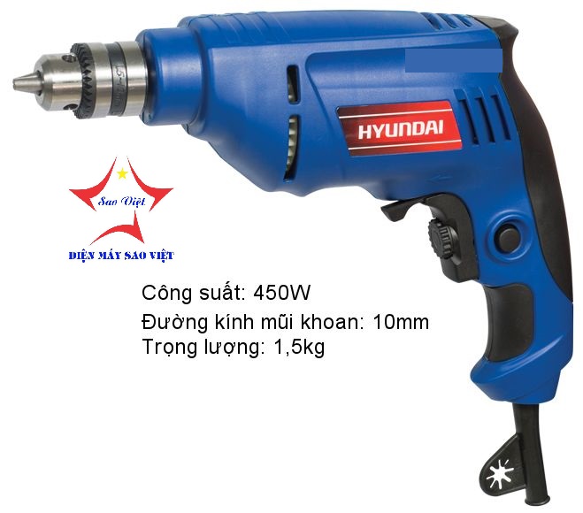 Máy khoan điện 10mm Hyundai HKD101 