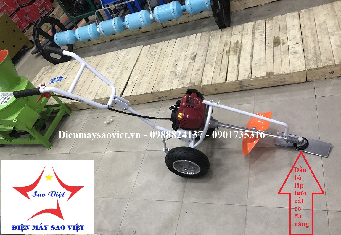 Máy cắt cỏ, xạc cỏ xới đất đẩy tay GX35 đa năng   