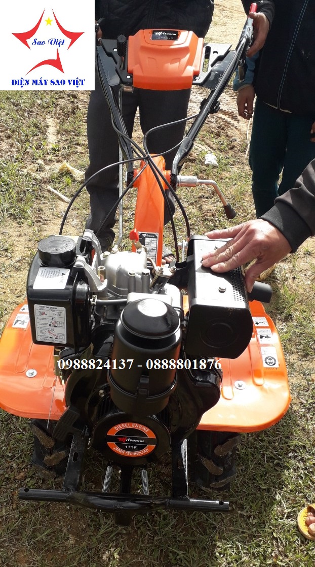 Máy xới đất chạy dầu Mitsunini 173F chính hãng 