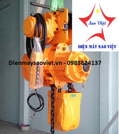 Pa lăng xích điện Yamafuji KKBB02-01 di chuyển 