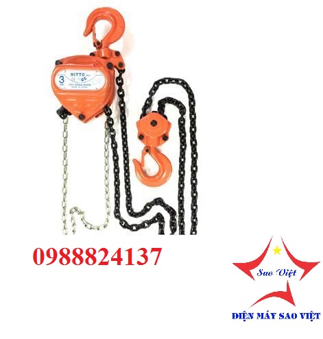 Pa lăng xích kéo tay Nitto 20 tấn 3m 180VP5 