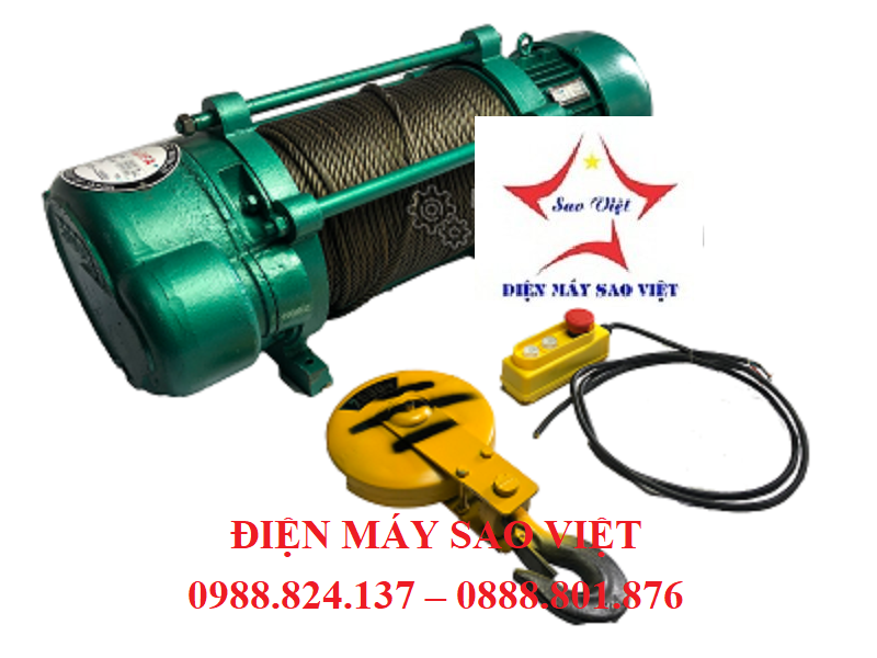 Máy tời điện đa năng FUJIFA KCD 1000/2000 100 mét 380V 