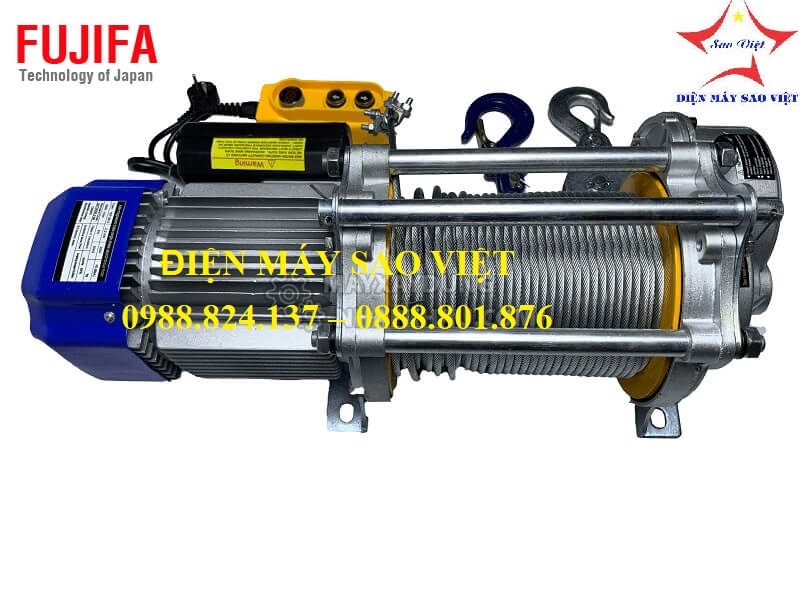 Tời điện đa năng FUJIFA CD-K1 300/600 - 70m 220v, 7/14mp 