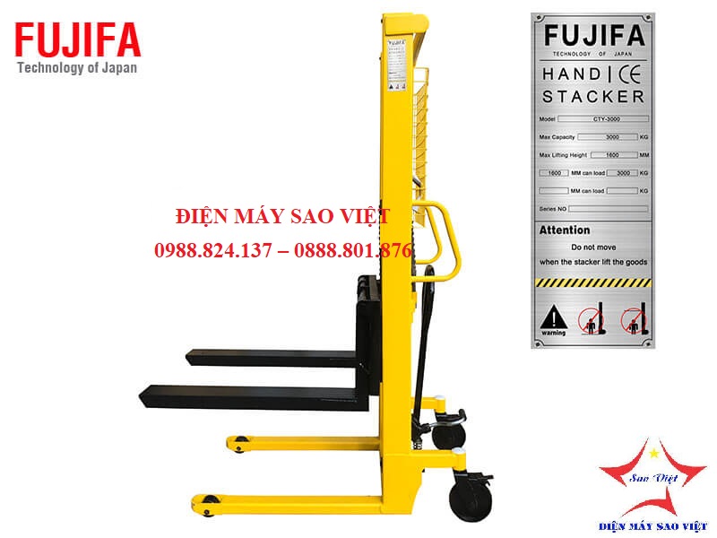 Xe nâng tay cao FUJIFA 3T  có phanh 