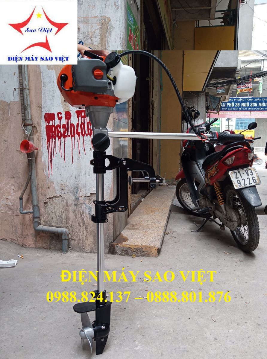 Bộ chân vịt gắn xuồng lắp động cơ máy cắt cỏ  
