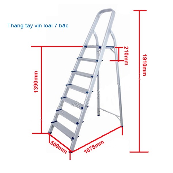 Thang nhôm ghế 7 bậc 