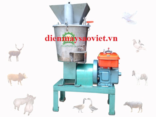 Máy chế biến thức ăn chăn nuôi động cơ Diesel 5Hp 