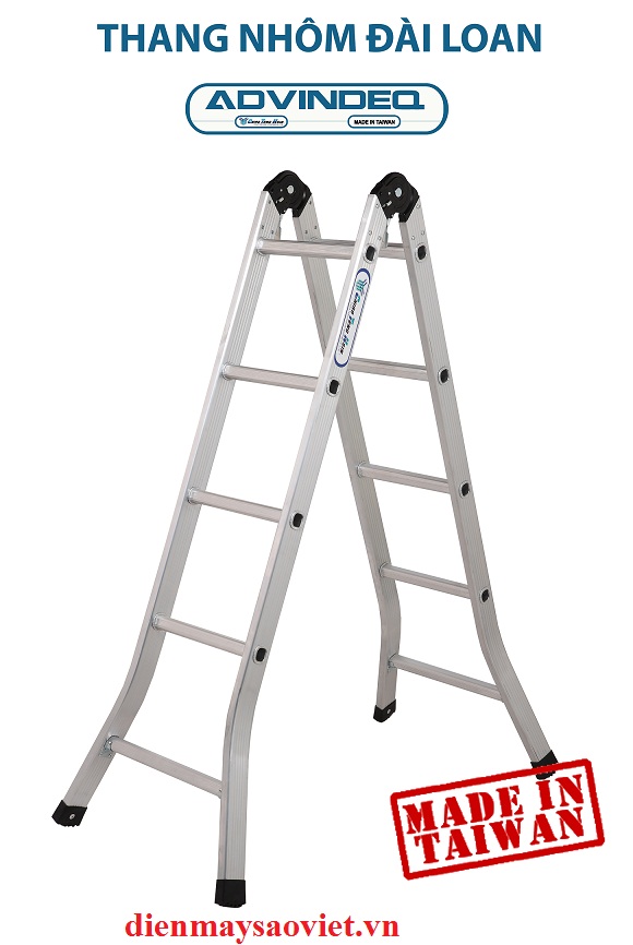 Thang nhôm gấp 2 đoạn khóa tự động Advindeq B2-125 
